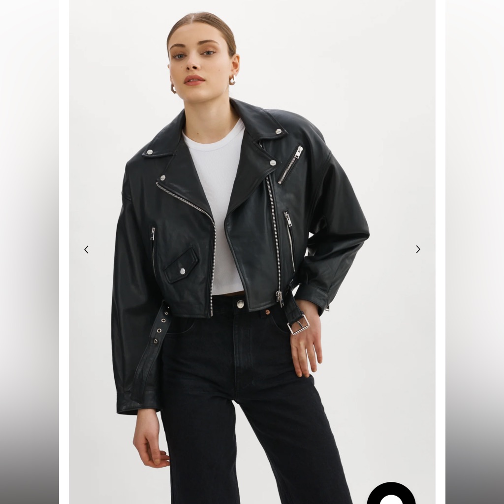 Lamarque “Dylan” 80’s Leather Biker Jacket